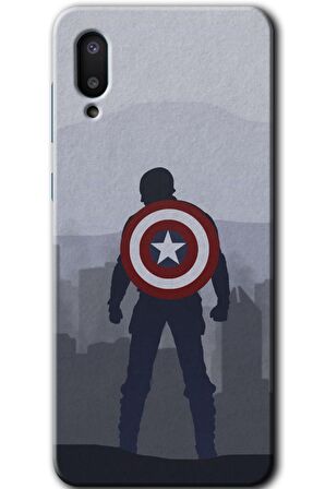Galaxy A02 Kılıf HD Desen Baskılı Arka Kapak - Captain Avenger 