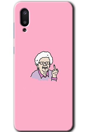 Galaxy A02 Kılıf HD Desen Baskılı Arka Kapak - Bad Grandmother 