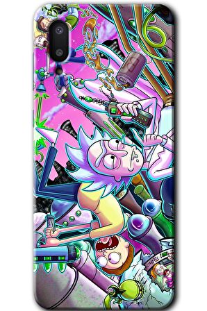 Galaxy A02 Kılıf HD Desen Baskılı Arka Kapak - Graffiti Çizgi Film 