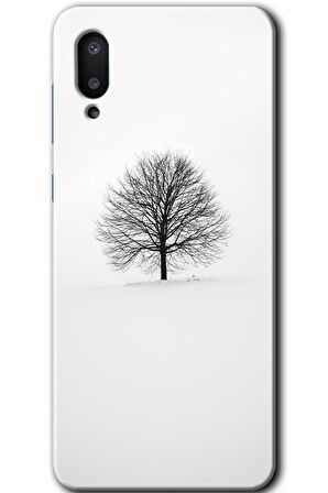 Galaxy A02 Kılıf HD Desen Baskılı Arka Kapak - Alone Tree 