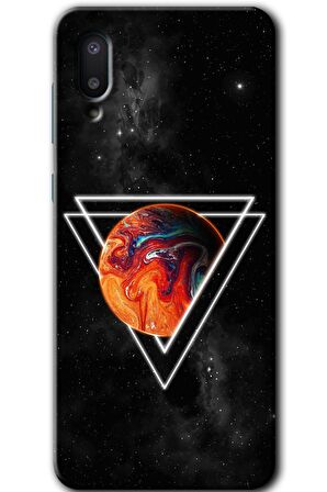 Galaxy A02 Kılıf HD Desen Baskılı Arka Kapak - Kızıl Gezegen 