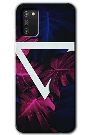 Galaxy A02s Kılıf HD Desen Baskılı Arka Kapak - Mekanik Yaprak 
