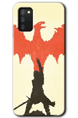 Galaxy A02s Kılıf HD Desen Baskılı Arka Kapak - Dragon Hunter 1 