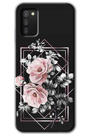 Galaxy A02s Kılıf HD Desen Baskılı Arka Kapak - Retro Çiçek 1 