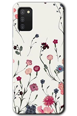 Galaxy A02s Kılıf HD Desen Baskılı Arka Kapak - Mat Çiçek 