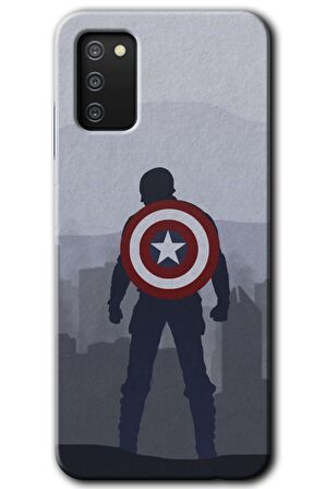 Galaxy A02s Kılıf HD Desen Baskılı Arka Kapak - Captain Avenger 