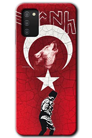 Galaxy A02s Kılıf HD Desen Baskılı Arka Kapak - Bozkurt Atam 