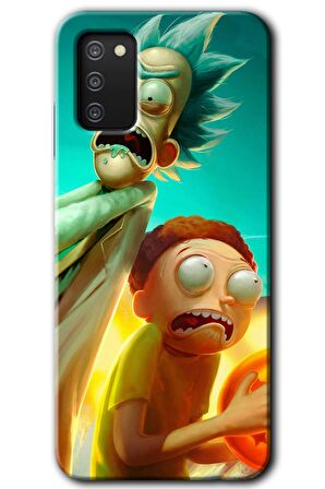 Galaxy A02s Kılıf HD Desen Baskılı Arka Kapak - Rick Morty 