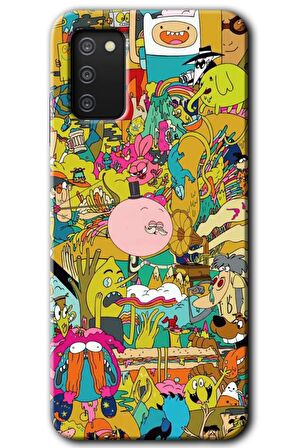 Galaxy A02s Kılıf HD Desen Baskılı Arka Kapak - Süper Çizgi Kahramanlar 2 