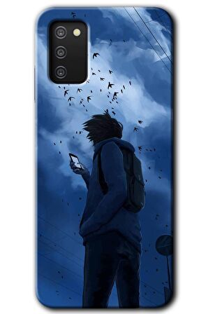 Galaxy A02s Kılıf HD Desen Baskılı Arka Kapak - Sonbahar Yalnızlığı 