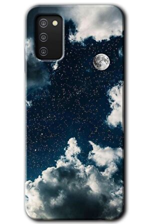 Galaxy A02s Kılıf HD Desen Baskılı Arka Kapak - Gece Gökyüzü 