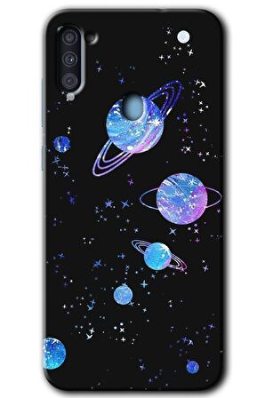 Galaxy A11 Kılıf HD Desen Baskılı Arka Kapak - Samanyolu Galaksi 