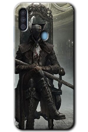 Galaxy A11 Kılıf HD Desen Baskılı Arka Kapak - Bloodborne Hunters 