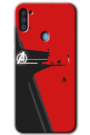 Galaxy A11 Kılıf HD Desen Baskılı Arka Kapak - Avengers Tower 