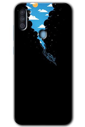 Galaxy A11 Kılıf HD Desen Baskılı Arka Kapak - Derinlere Yolculuk 