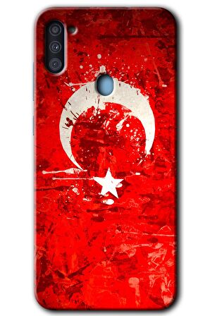 Galaxy A11 Kılıf HD Desen Baskılı Arka Kapak - Albayrak 2 