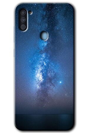 Galaxy A11 Kılıf HD Desen Baskılı Arka Kapak - Samanyolu 