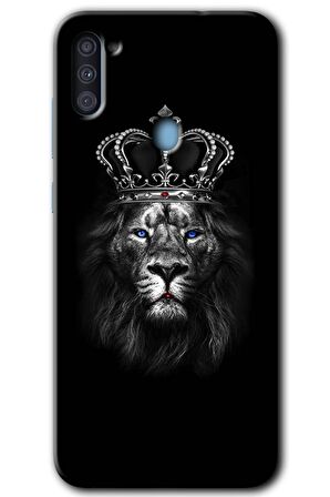 Galaxy A11 Kılıf HD Desen Baskılı Arka Kapak - King Lion 