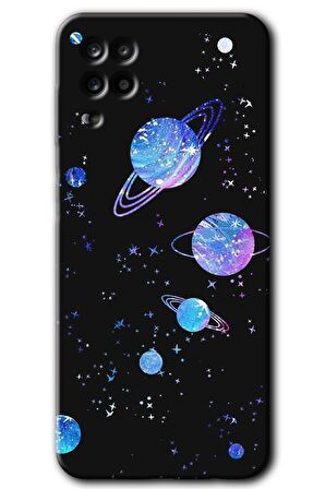 Galaxy A12 Kılıf HD Desen Baskılı Arka Kapak - Samanyolu Galaksi 