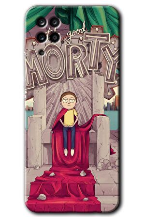 Galaxy A12 Kılıf HD Desen Baskılı Arka Kapak - Morty 