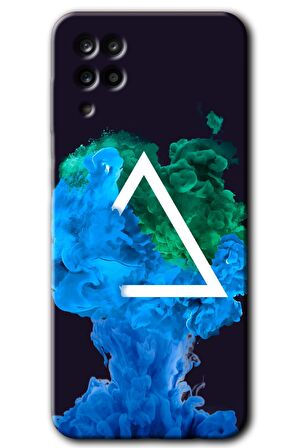 Galaxy A12 Kılıf HD Desen Baskılı Arka Kapak - İnk Clot 