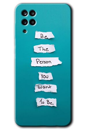 Galaxy A12 Kılıf HD Desen Baskılı Arka Kapak - Want You 