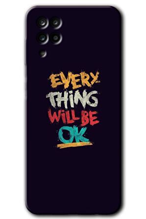 Galaxy A12 Kılıf HD Desen Baskılı Arka Kapak - Everything 