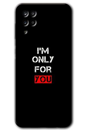 Galaxy A12 Kılıf HD Desen Baskılı Arka Kapak - For You 
