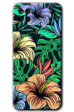 Galaxy A12 Kılıf HD Desen Baskılı Arka Kapak - Hibiscus Flowers 