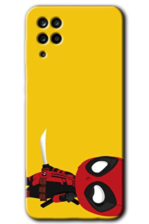 Galaxy A12 Kılıf HD Desen Baskılı Arka Kapak - DeadPool 6 