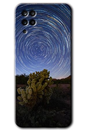Galaxy A12 Kılıf HD Desen Baskılı Arka Kapak - Eclipse Sky 