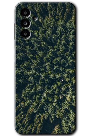 Galaxy A13 5G Kılıf HD Desen Baskılı Arka Kapak - Çam Ağacı Ormanı 