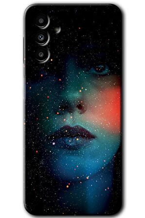 Galaxy A13 5G Kılıf HD Desen Baskılı Arka Kapak - Karanlık Kadın 