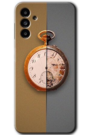 Galaxy A13 5G Kılıf HD Desen Baskılı Arka Kapak - Clocks Artwork 