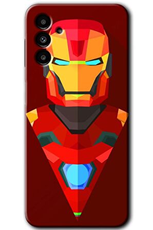 Galaxy A13 5G Kılıf HD Desen Baskılı Arka Kapak - İron Man Çizim 
