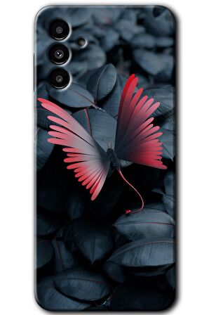 Galaxy A13 5G Kılıf HD Desen Baskılı Arka Kapak - Dark Butterfly 