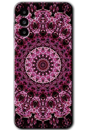 Galaxy A13 5G Kılıf HD Desen Baskılı Arka Kapak - Mandala Patterns Kaleidoscope 