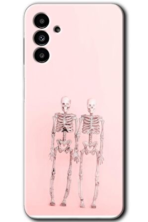 Galaxy A13 5G Kılıf HD Desen Baskılı Arka Kapak - Yaşayan Çift 