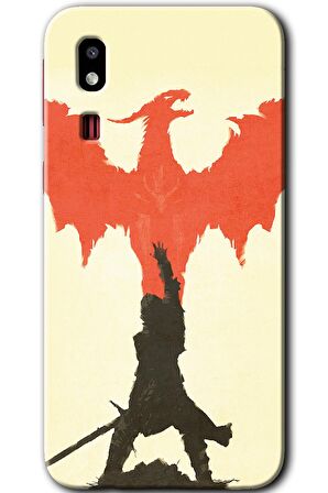 Galaxy A2 Core Kılıf HD Desen Baskılı Arka Kapak - Dragon Hunter 1 