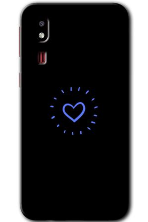 Galaxy A2 Core Kılıf HD Desen Baskılı Arka Kapak - Heart Strokes 
