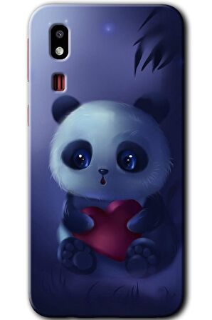 Galaxy A2 Core Kılıf HD Desen Baskılı Arka Kapak - Bebek Panda 