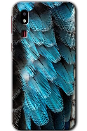 Galaxy A2 Core Kılıf HD Desen Baskılı Arka Kapak - 9D Tüyler 