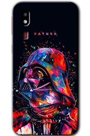 Galaxy A2 Core Kılıf HD Desen Baskılı Arka Kapak - Father Vader 