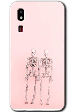 Galaxy A2 Core Kılıf HD Desen Baskılı Arka Kapak - Yaşayan Çift 