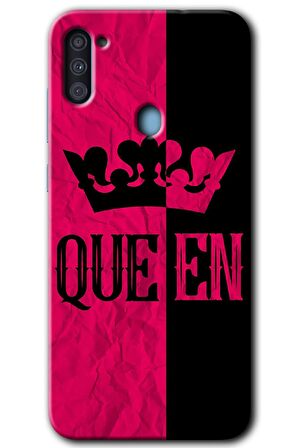 Galaxy M11 Kılıf HD Desen Baskılı Arka Kapak - Queen 