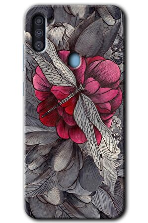 Galaxy M11 Kılıf HD Desen Baskılı Arka Kapak - kelebek Ömrü 
