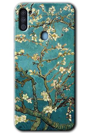 Galaxy M11 Kılıf HD Desen Baskılı Arka Kapak - Almond Blossom 