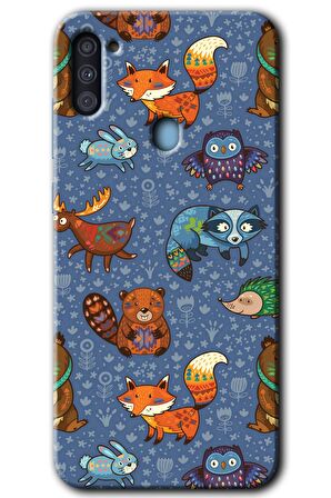 Galaxy M11 Kılıf HD Desen Baskılı Arka Kapak - Animals Funny 