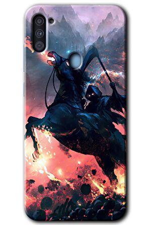 Galaxy M11 Kılıf HD Desen Baskılı Arka Kapak - Bloodhorne 