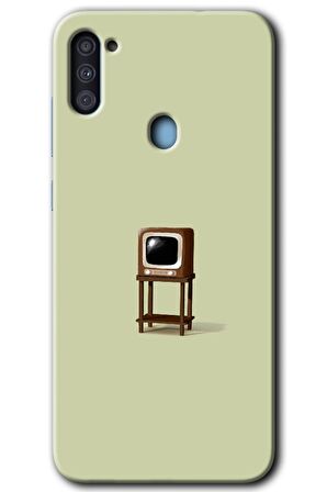 Galaxy M11 Kılıf HD Desen Baskılı Arka Kapak - Retro-TV 